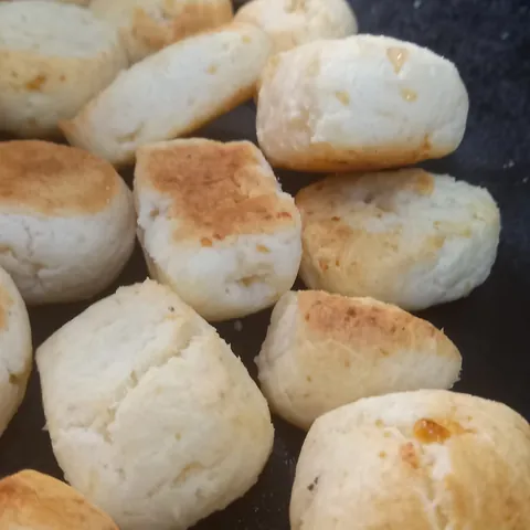 Chipás hechos con la premezcla de mandioca